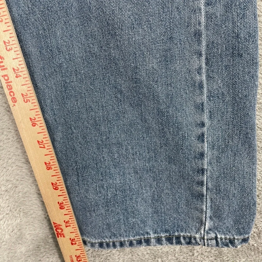 Levis 505 Jeans Mens 36x32 Blue Regular Fit Straight‎ Leg Denim